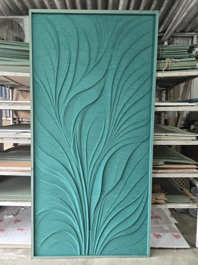 CNC 3D carved MDF wall panel