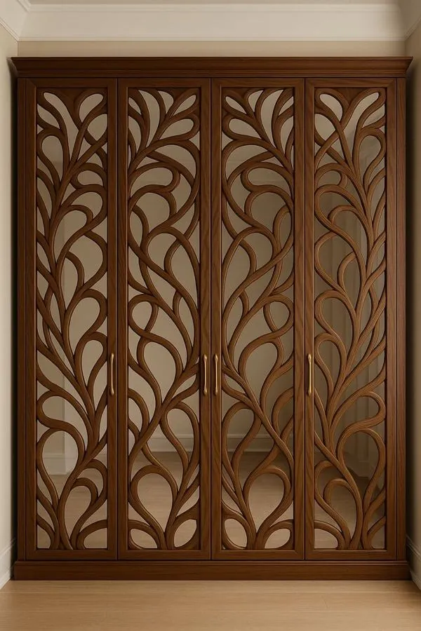 CNC cut arched jali partition
